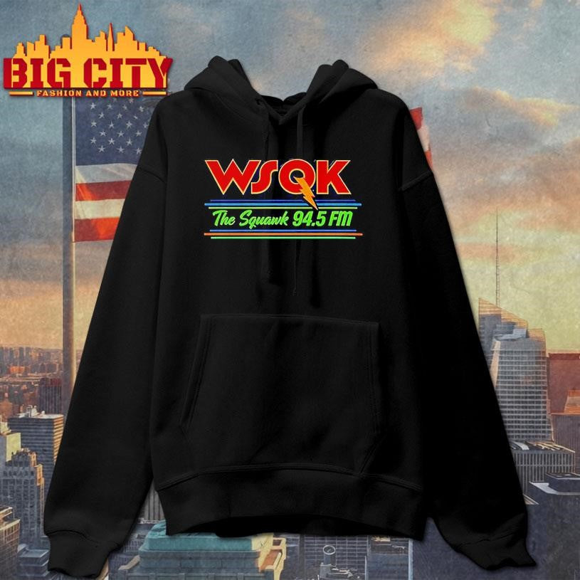 Wsqk Radio Logo The Squawk 94 5 Fm Retro Logo Stranger Meme Shirt