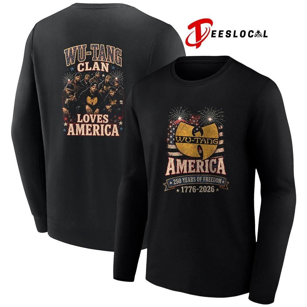 Wu Tang Clan America 250 years of freedom loves America shirt