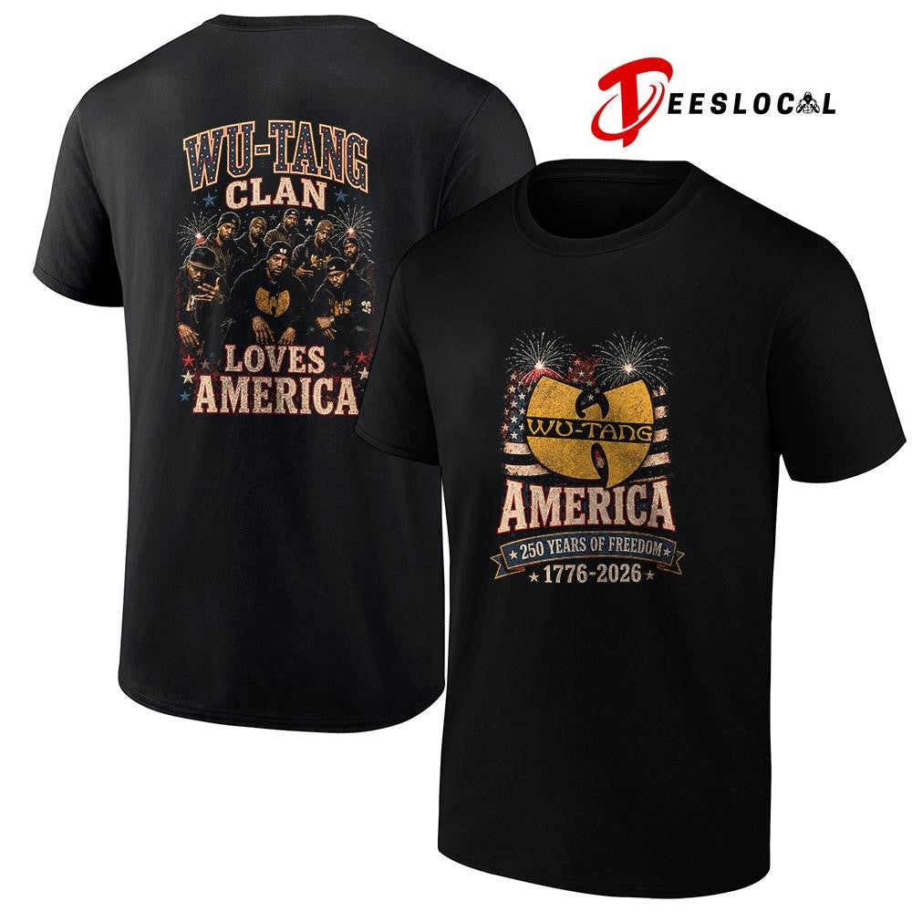 Wu Tang Clan America 250 years of freedom loves America shirt