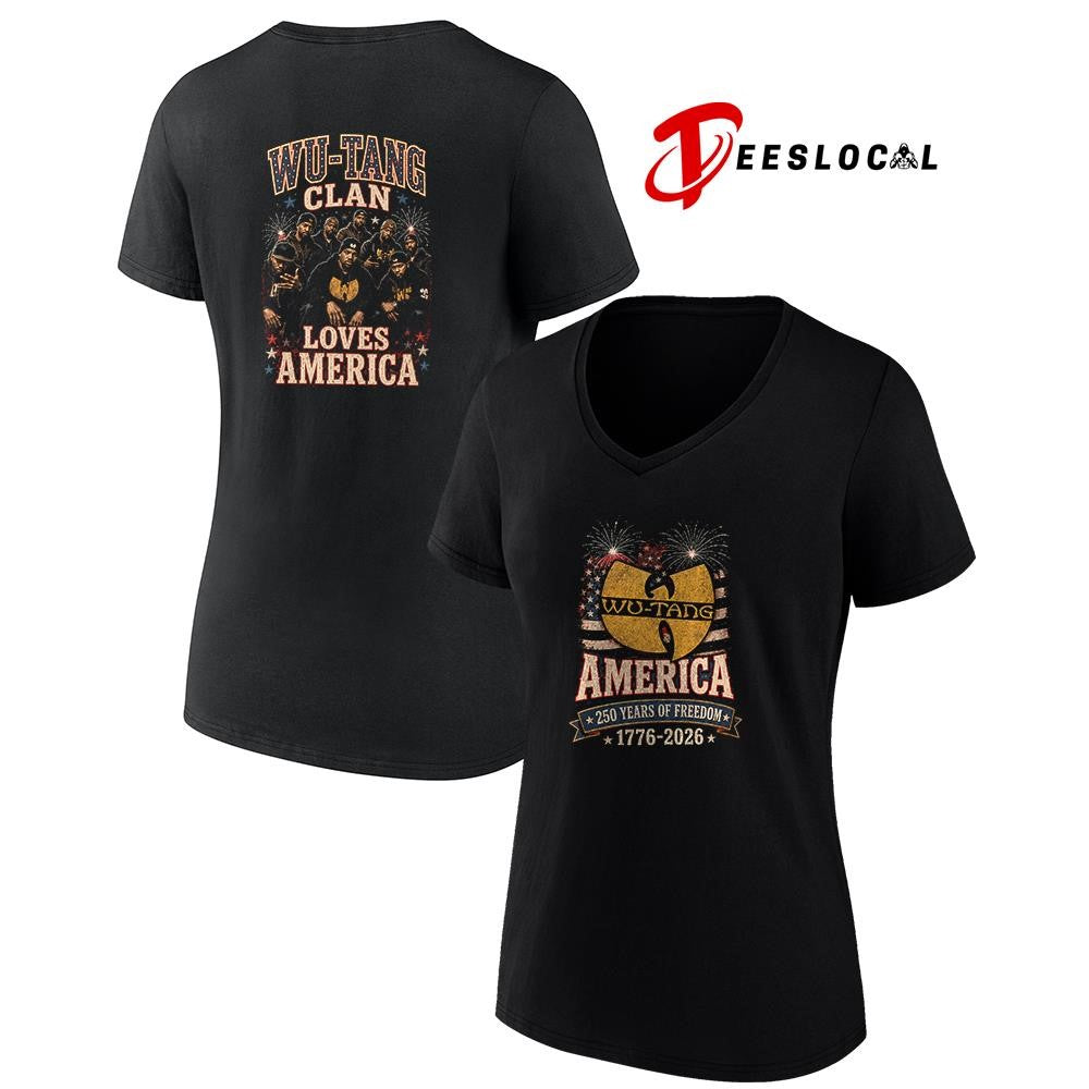 Wu Tang Clan America 250 years of freedom loves America shirt