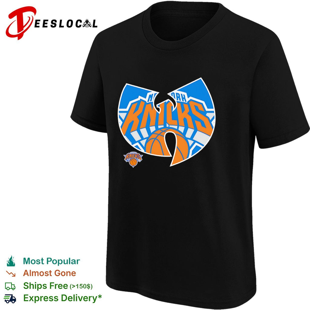 Wu Tang Clan x New York Knicks Logo Mashup NBA shirt