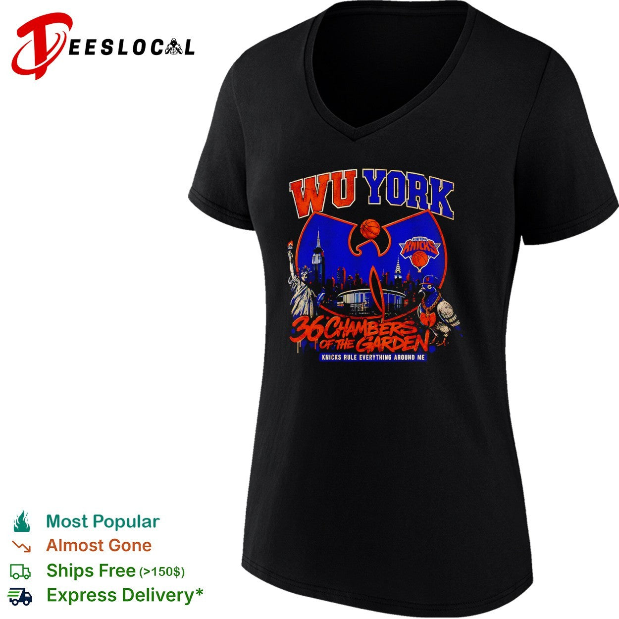 Wu Tang Clan x New York Knicks Wu York 36 Chambers of the Garden Knicks Rule Everything shirt