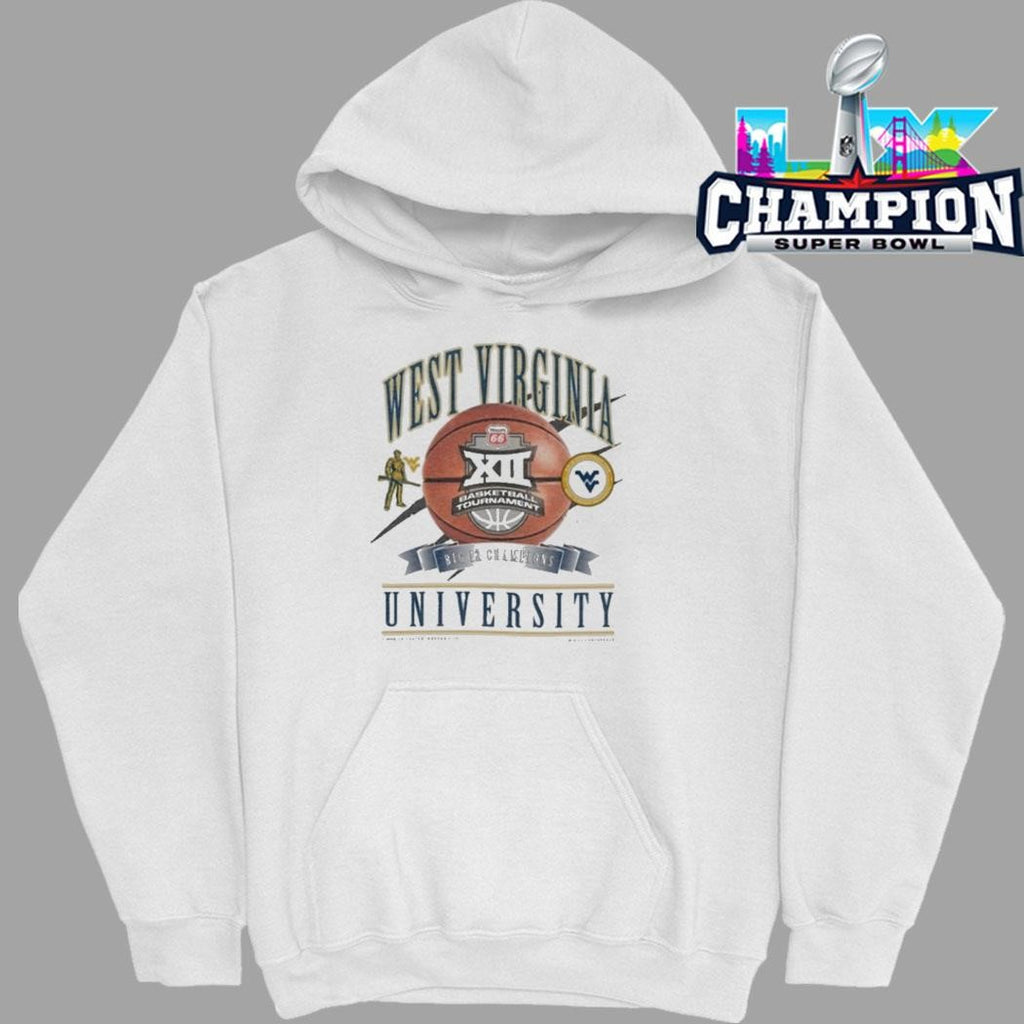 Wvu West Virginia Mountaineers Women’s Basketball 2026 Big 12 Tournament Champions New Era Locker Room Shirt