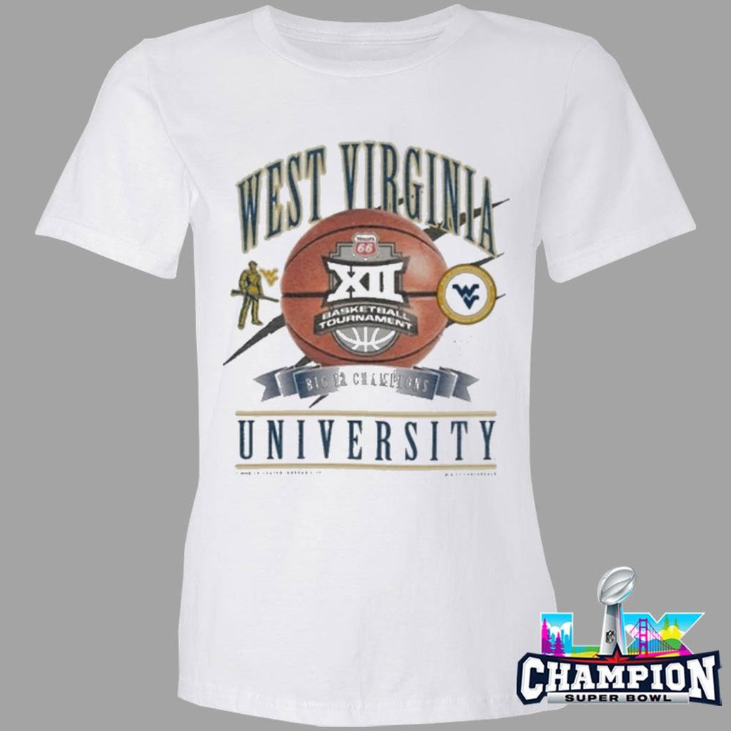 Wvu West Virginia Mountaineers Women’s Basketball 2026 Big 12 Tournament Champions New Era Locker Room Shirt