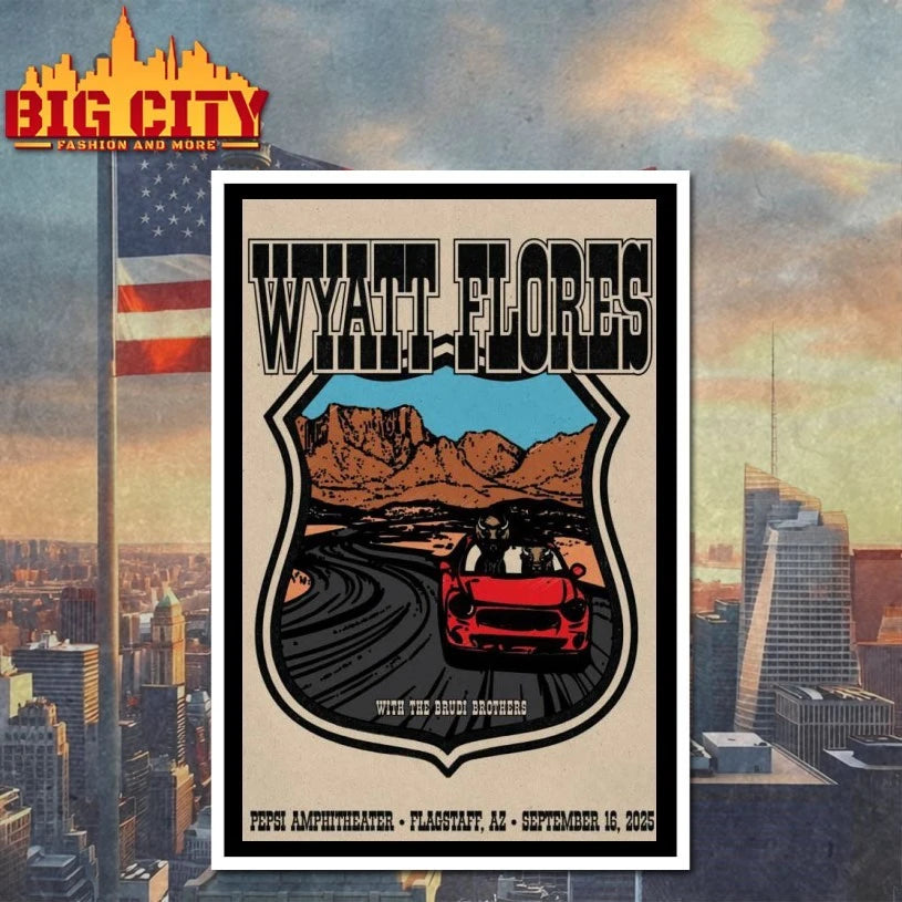 Wyatt Flores 9.16.2025 Flagstaff AZ Pepsi Amphitheater poster shirt