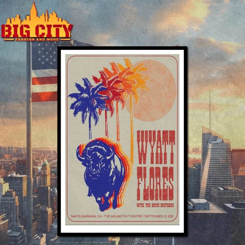 Wyatt Flores Saturday 13 Sept 2025 Arlington Theatre, Santa Barbara, CA Poster shirt