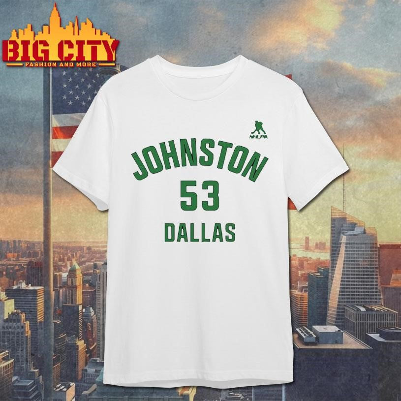 Wyatt Johnston #53 Dallas Name &amp; Number Shirt