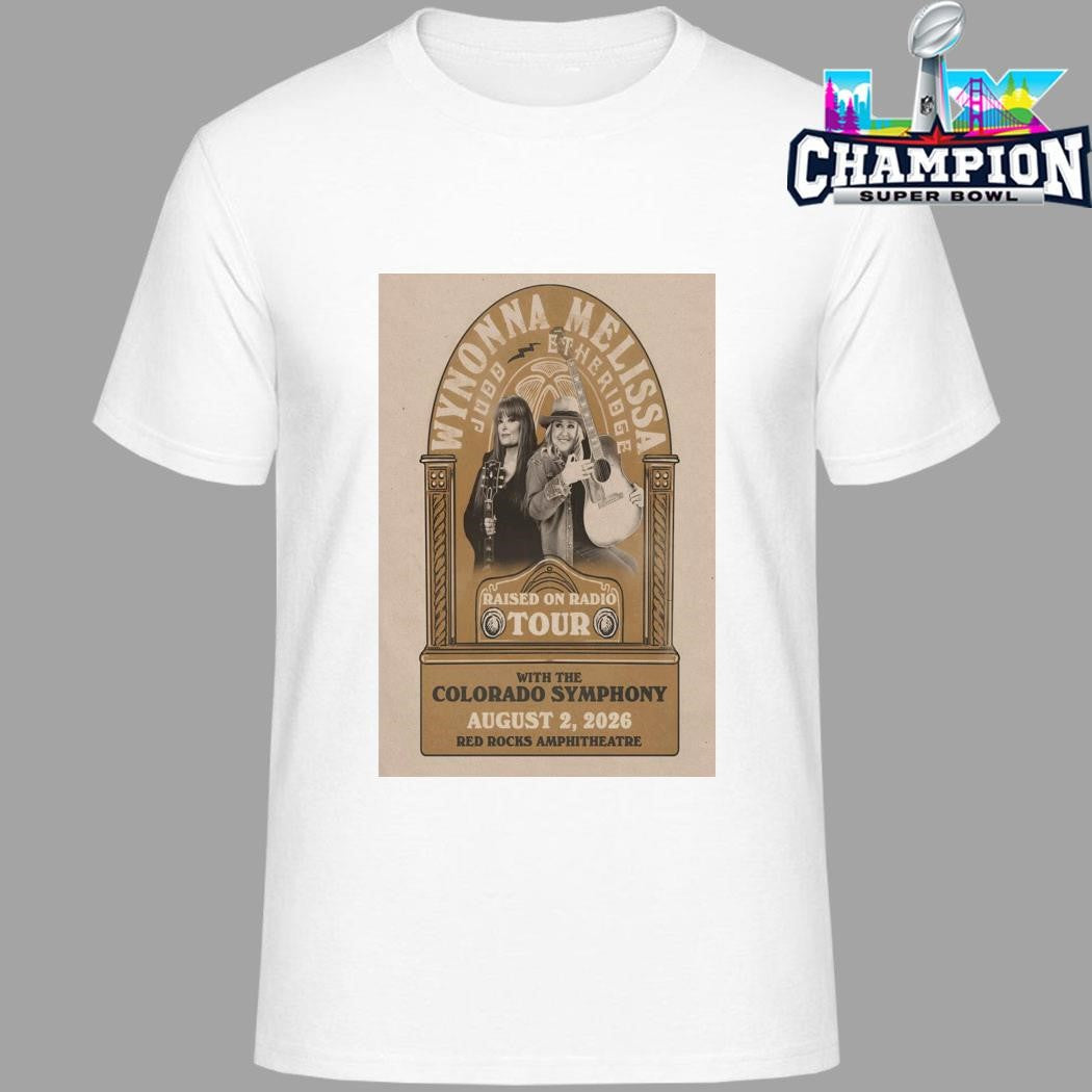 Wynonna Judd And Melissa Etheridge Red Rocks Amphitheatre 8 2 2026 Shirt