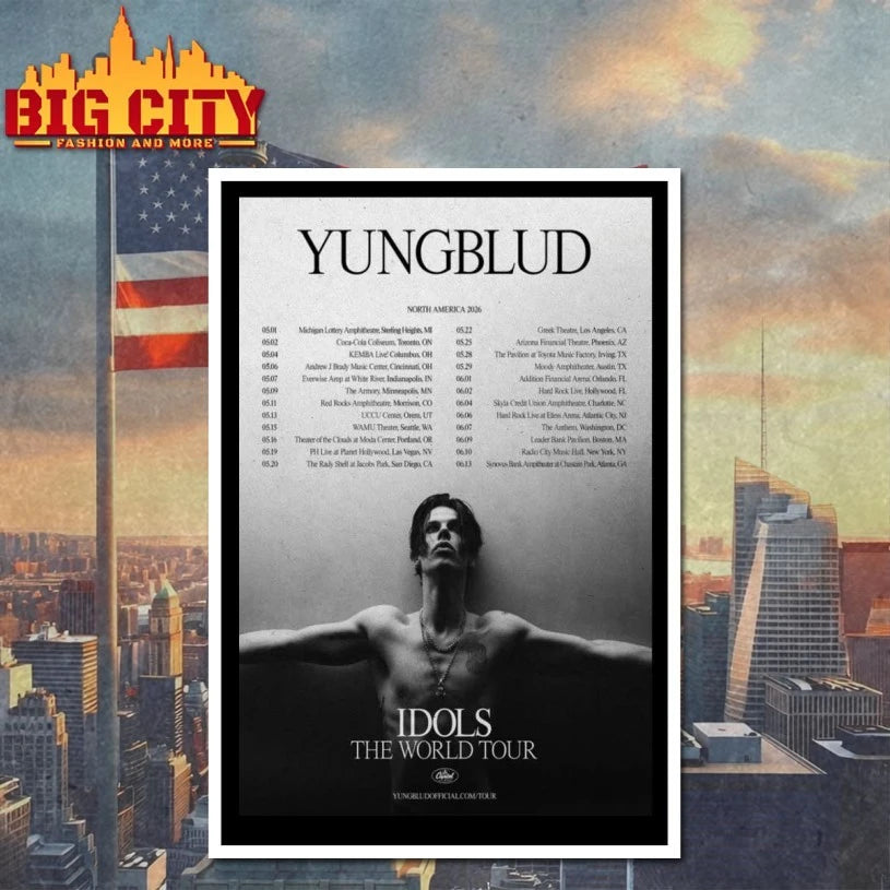 YUNGBLUD North American 2026 Poster shirt