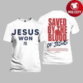Yankees Jesus Won Saved By The Blood Shirt