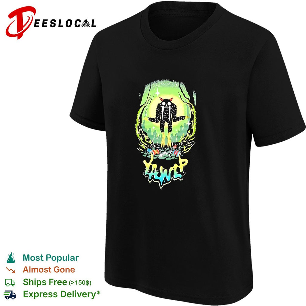 Yawp monster forest illustration shirt
