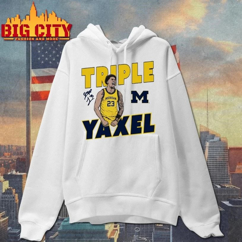 Yaxel Lendeborg Triple Yaxel Michigan Wolverines Basketball Signature Shirt