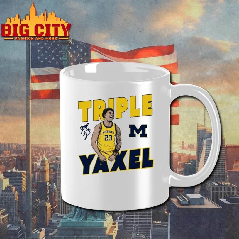 Yaxel Lendeborg Triple Yaxel Michigan Wolverines Basketball Signature Shirt
