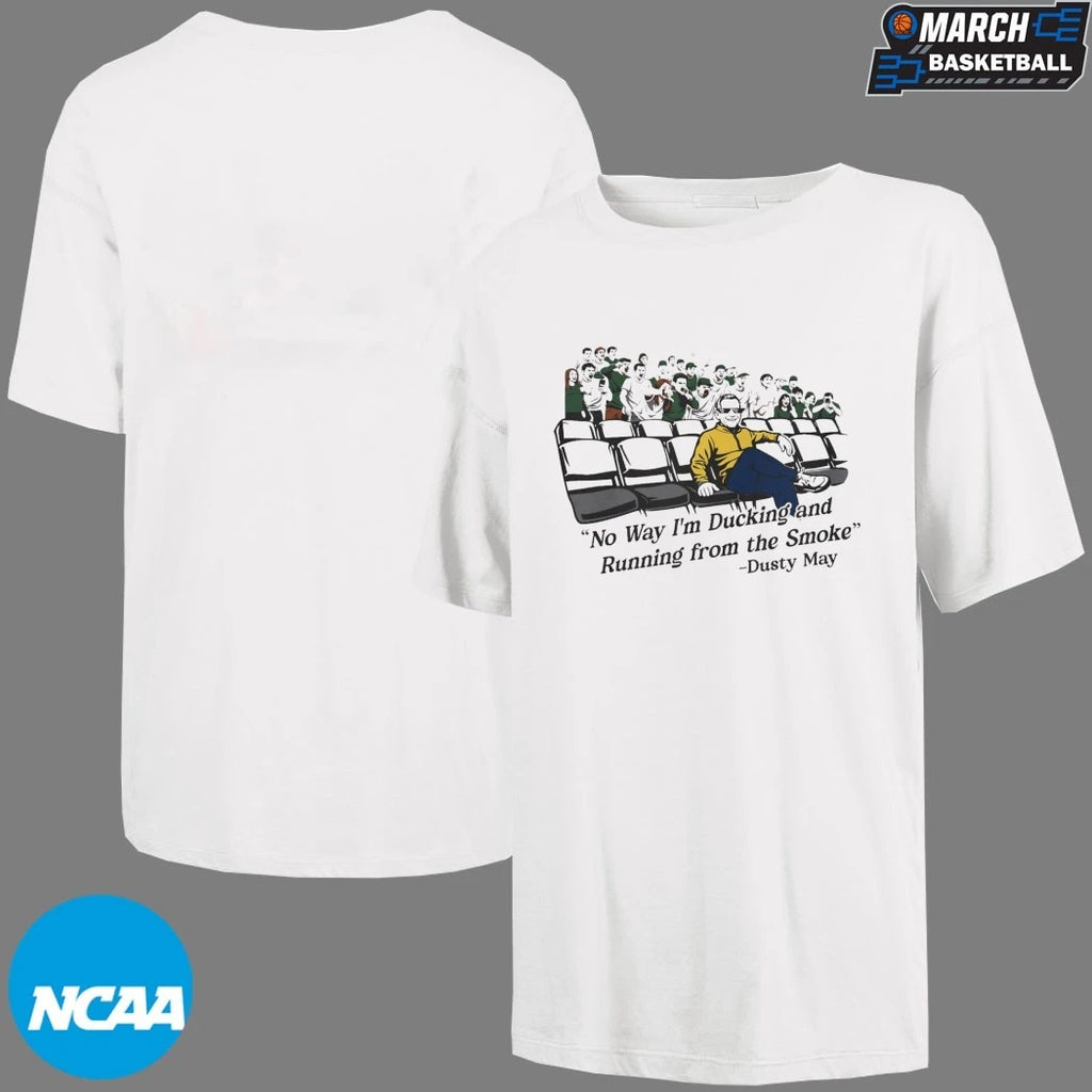 Yaxel Lendeborg Wearing Dusty May Ducking And Running From The Smoke Michigan Wolverines Coach T-shirts