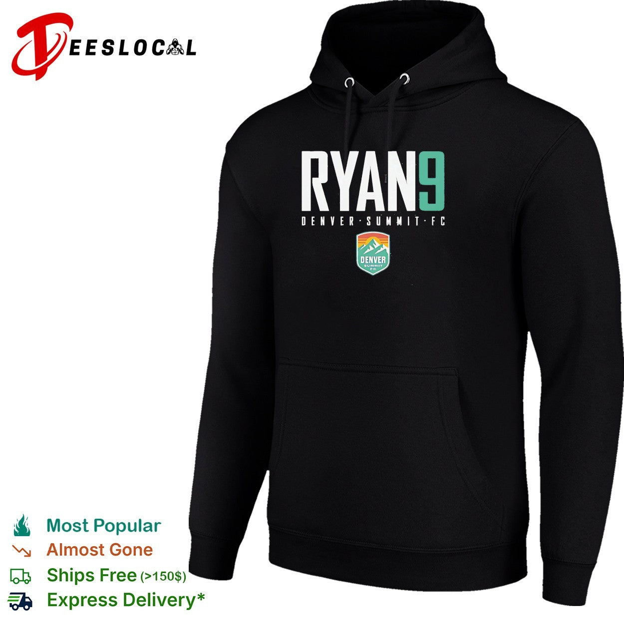 Yazmeen Ryan 9 Denver Summit FC professional women’s soccer team shirt
