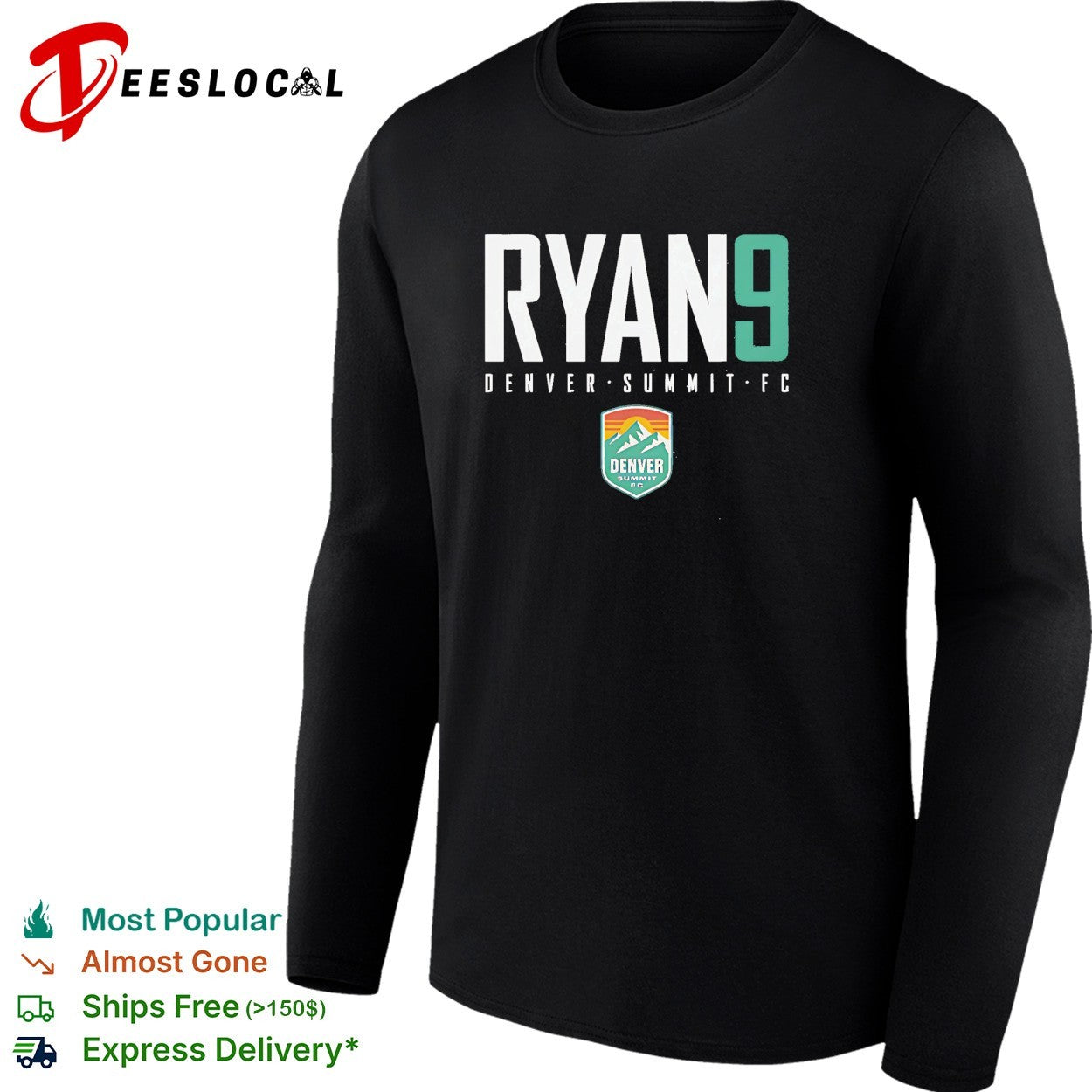 Yazmeen Ryan 9 Denver Summit FC professional women’s soccer team shirt