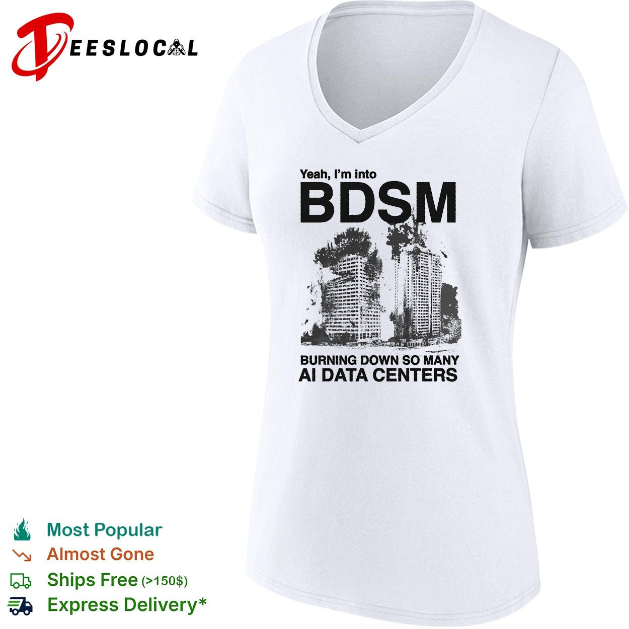 Yeah I’m into BDSM burning down so many AI data centers shirt