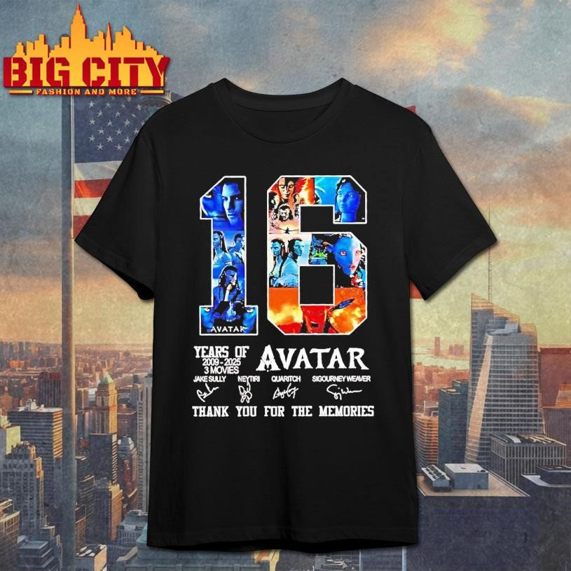 Year Of Avatar 2009 2025 3 Movies Thank You For The Memories Shirt