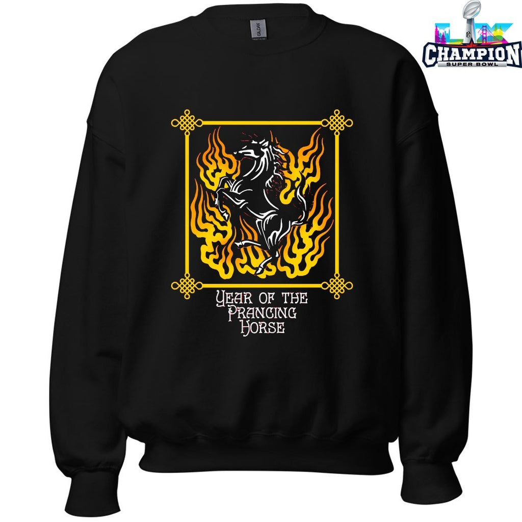 Year Of The Prancing Horse Flames T-shirts