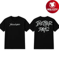Yellowcard Black Better Days Logo Two Sided Shirt