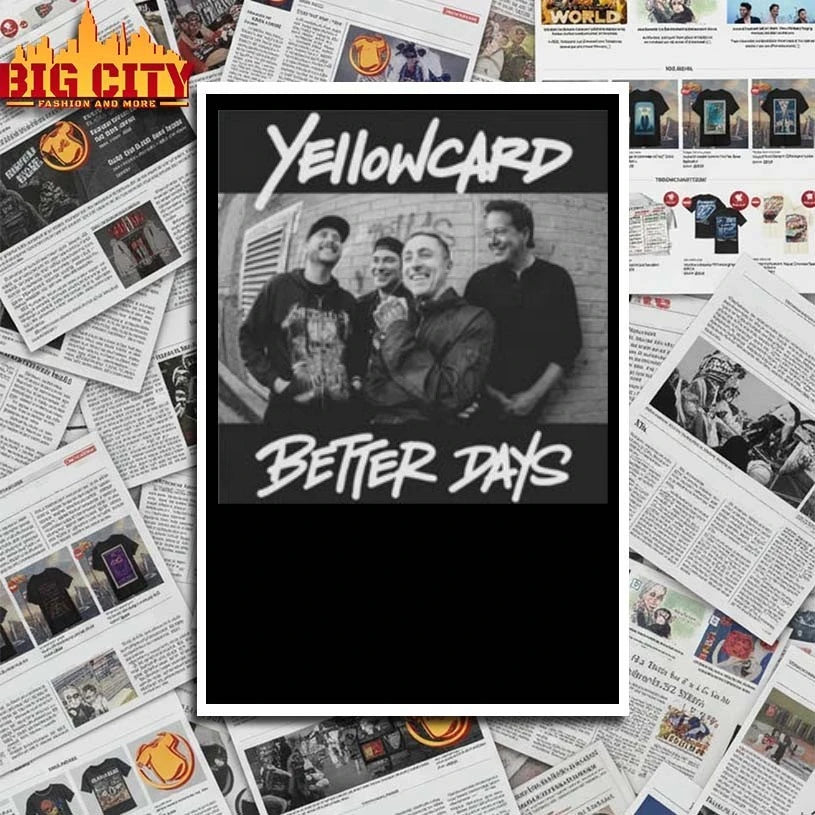 Yellowcard Rock Band Better Days shirt