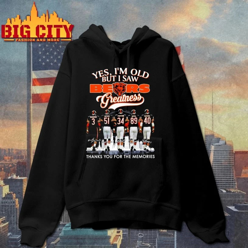 Yes I’m Old But I Saw Bears Greatness Thank You For The Memories signatures shirt