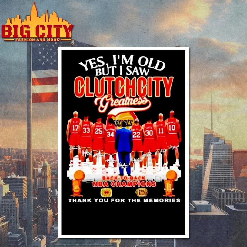Yes Im Old But I Saw Clitchcity Greatness Back To Back Nba Champions Thank You For The Memories Signatures Shirt