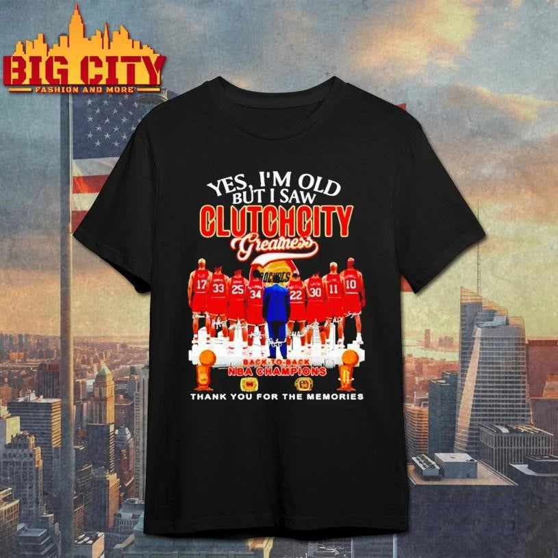 Yes Im Old But I Saw Clitchcity Greatness Back To Back Nba Champions Thank You For The Memories Signatures Shirt