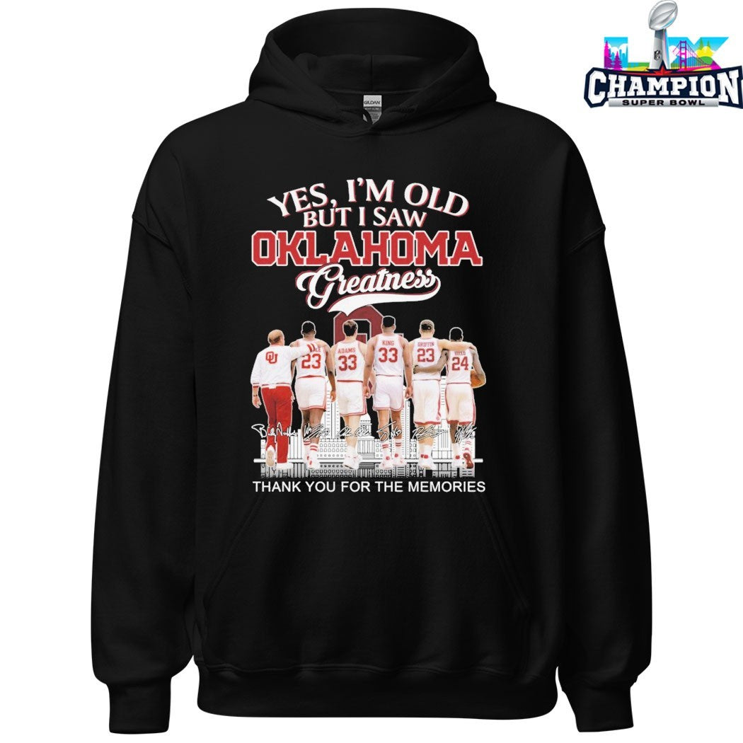 Yes I’m Old But I Saw Oklahoma Sooners Greatness Thank You For The Memories Signatures T-shirts