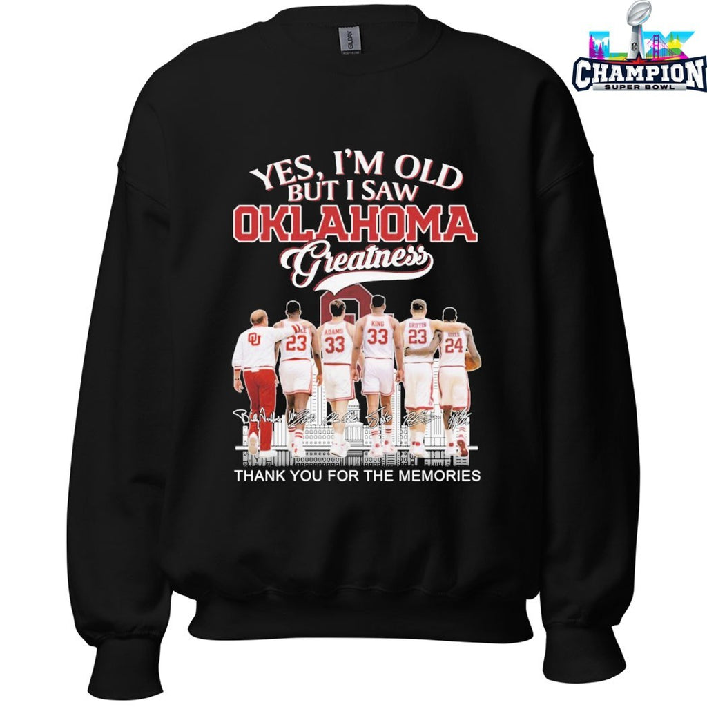 Yes I’m Old But I Saw Oklahoma Sooners Greatness Thank You For The Memories Signatures T-shirts