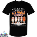 Yes I’m Old But I Saw Oklahoma Sooners Illinois Fighting Illini Thank You For The Memories Signatures T-shirts