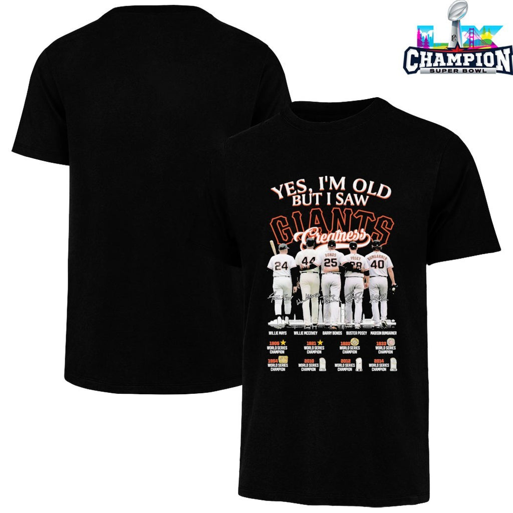 Yes I’m Old But I Saw San Francisco Giants World Series Champions Signatures T-shirts