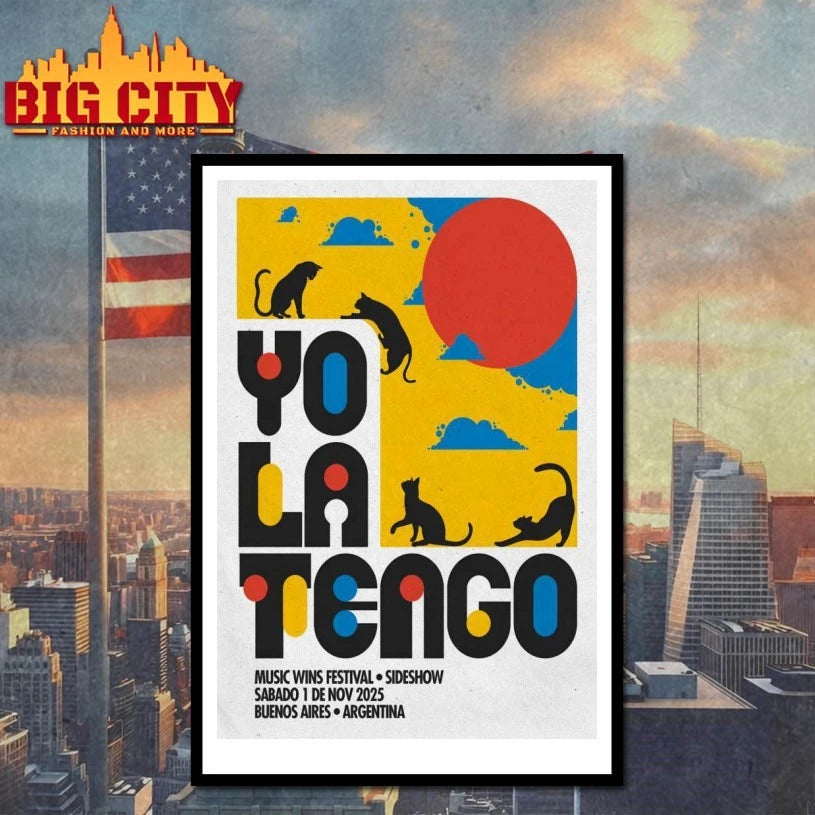 Yo La Tengo Buenos Aires Tour On Nov 1 2025 Poster shirt