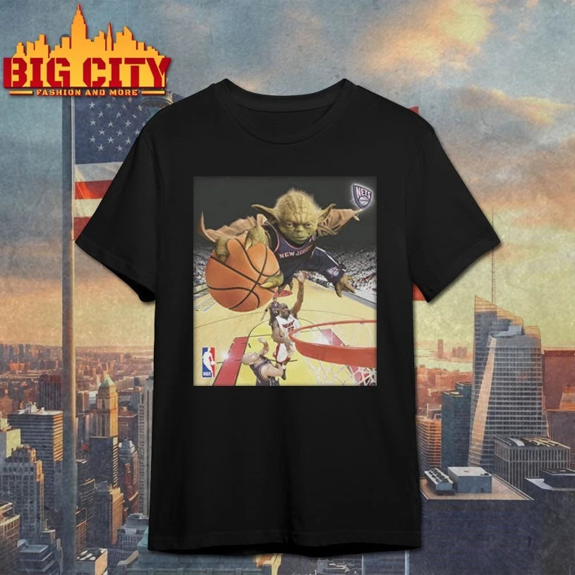 Yoda Slam Dunk Ballin Nets shirt