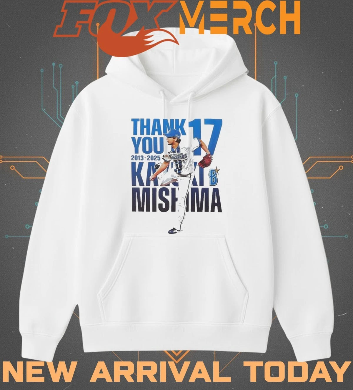 Yokohama DeNA BayStars thank you 17 2013 2025 Kazuki Mishima t-shirt