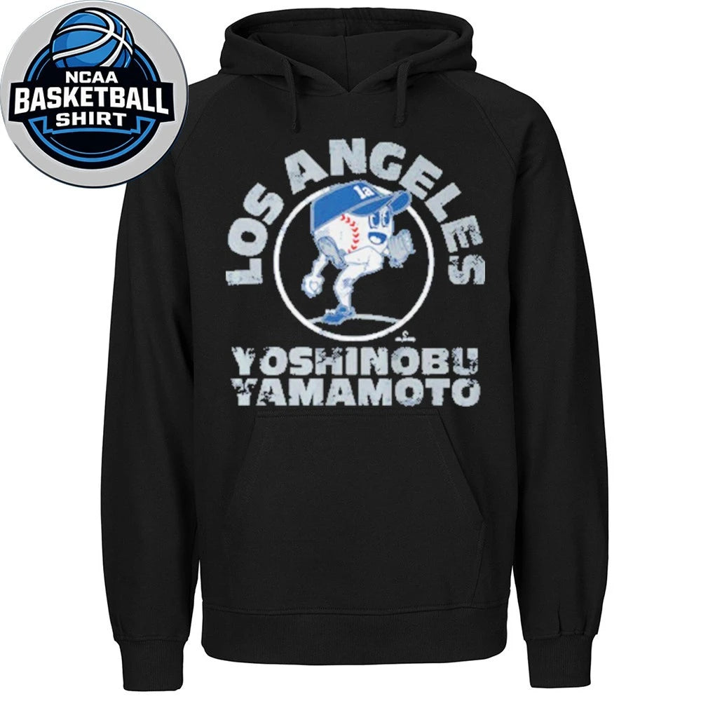 Yoshinobu Yamamoto Baseball Buddies LA Baseball Fan Game Day Graphic T-Shirt