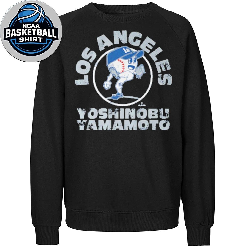 Yoshinobu Yamamoto Baseball Buddies LA Baseball Fan Game Day Graphic T-Shirt