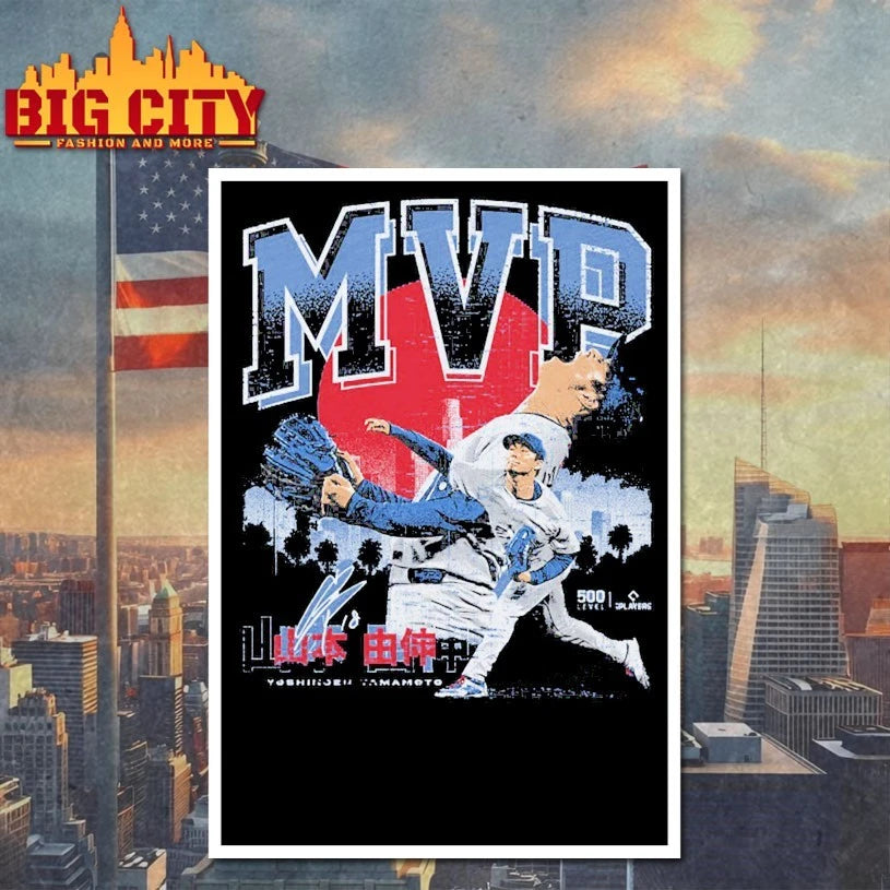 Yoshinobu Yamamoto Los Angeles D 2025 Championship MVP shirt