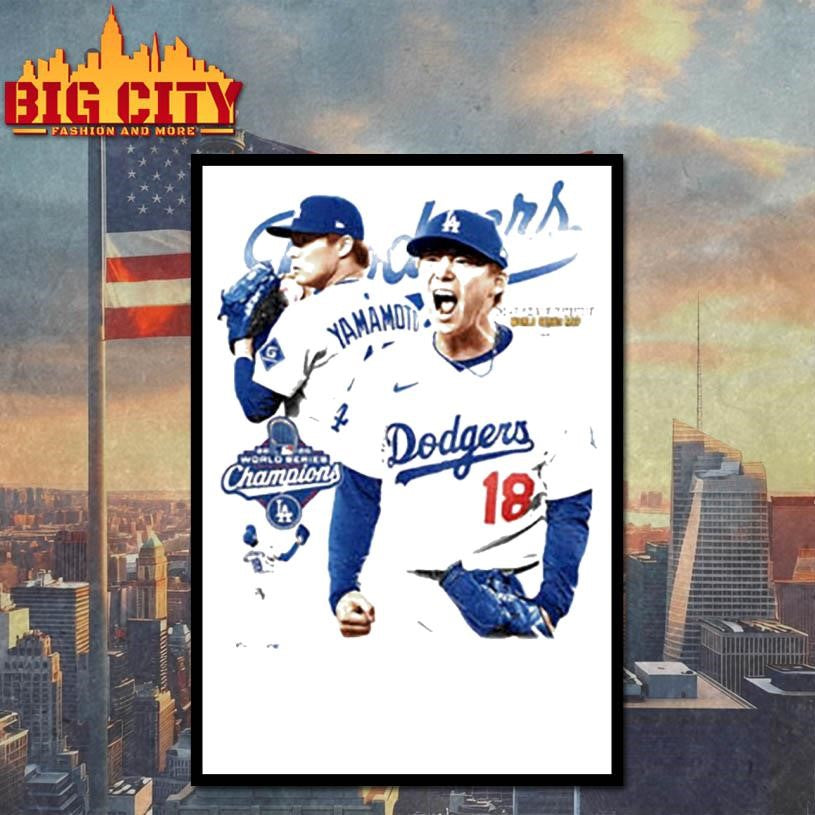 Yoshinobu Yamamoto World Series MVP RHP Los Angeles Dodgers MLB Baseball Shirt