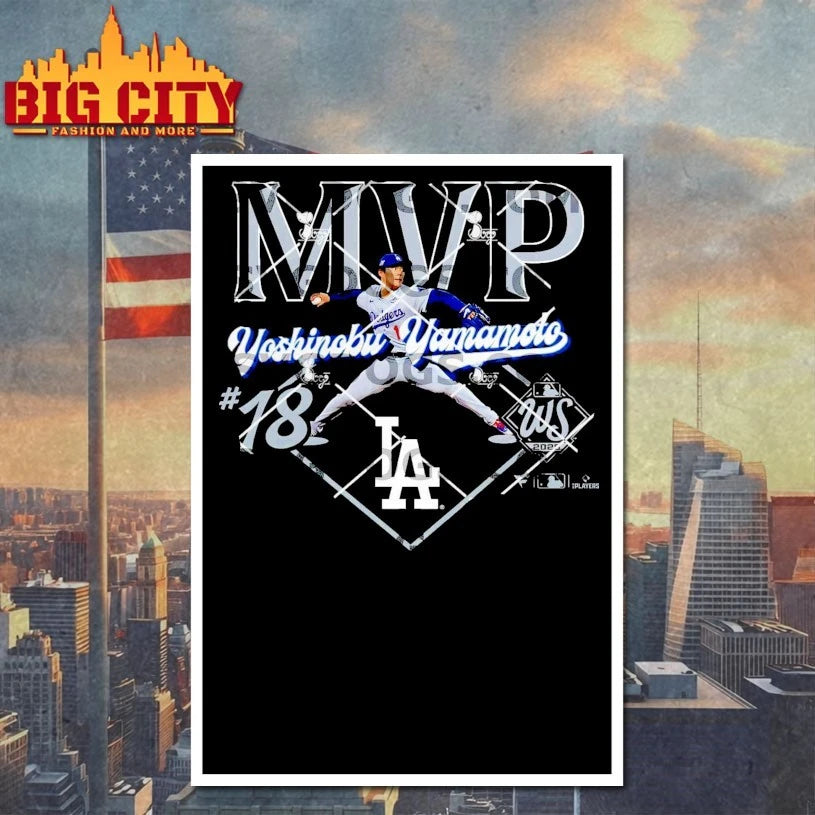 Yoshinobu Yamamoto wins 2025 World Series MVP Shirt