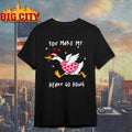 You Make My Heart Hong Goose Valentines Day Shirt