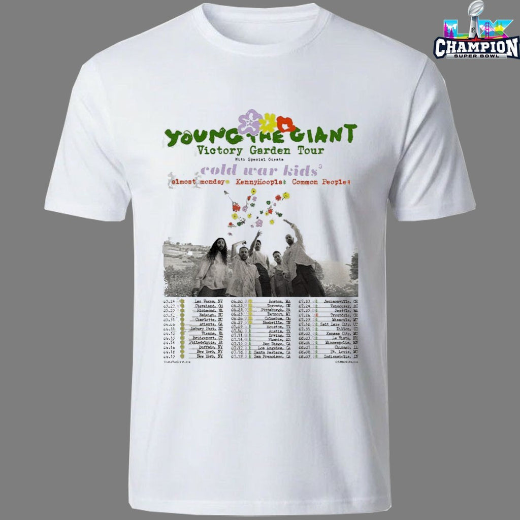 Young The Giant Victory Garden Tour 2026 Dates T-shirts