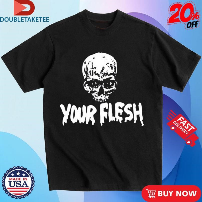 Your Flesh Magazine Skull Buddy Logo T-Shirts