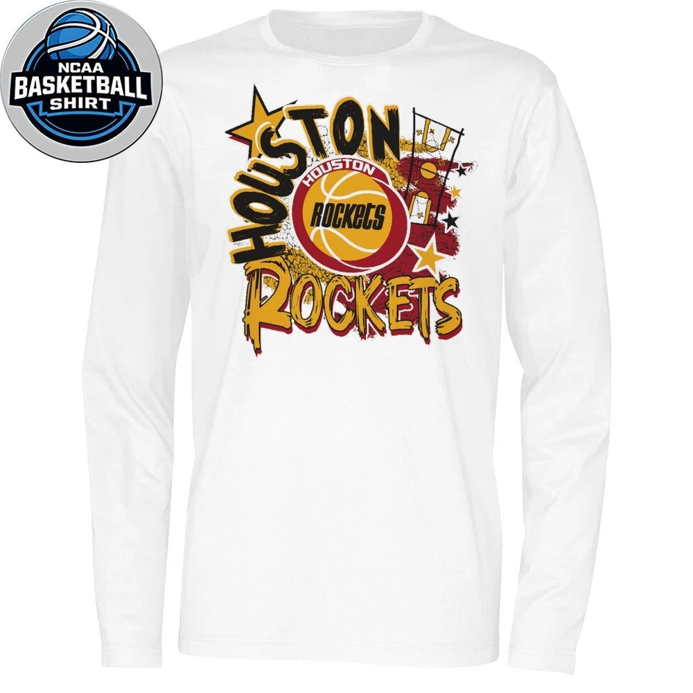 Youth Houston Rockets Mitchell &amp; Ness HWC Play By Stars T-Shirt