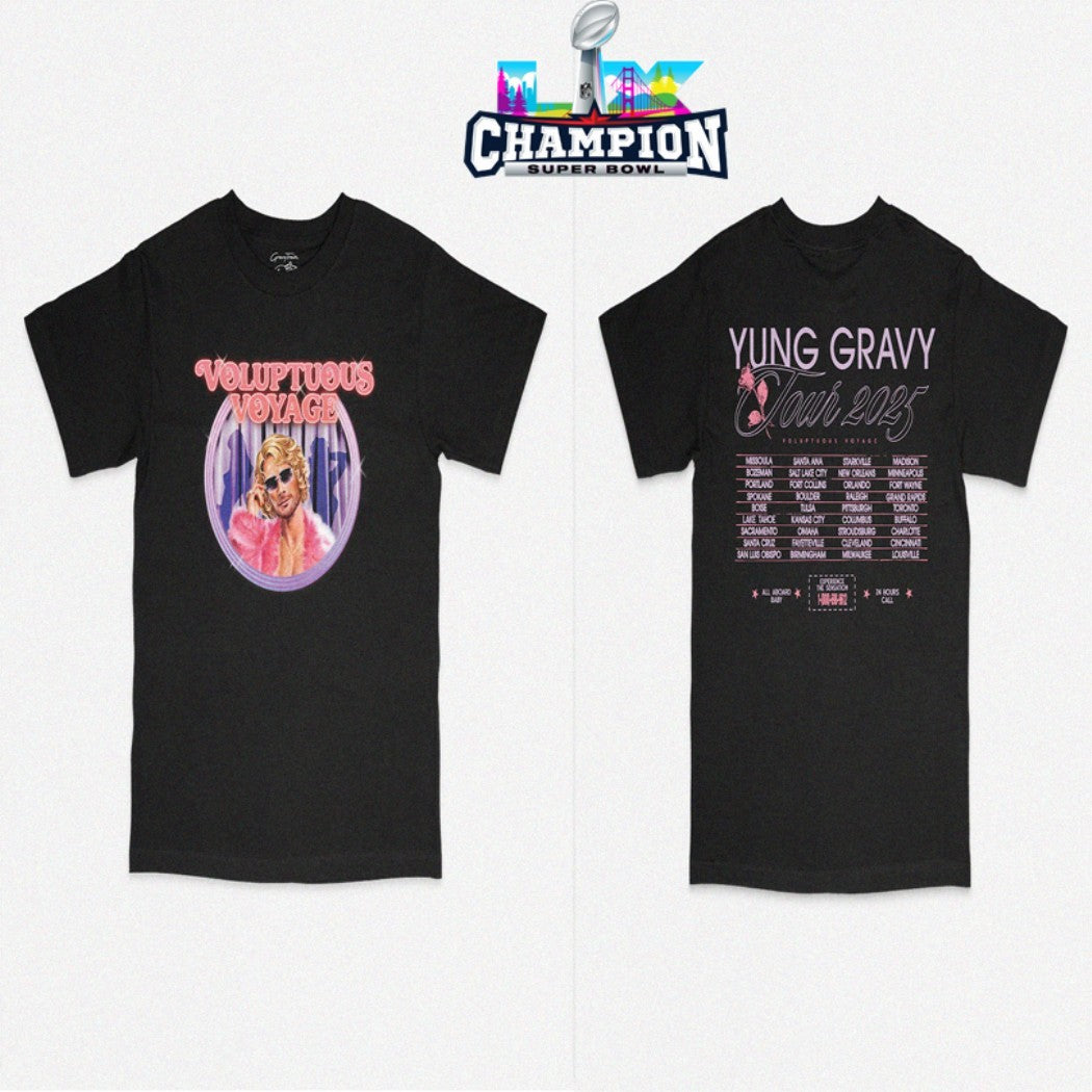 Yung Gravy Voluptuous Tour 2025 Dates T-shirts