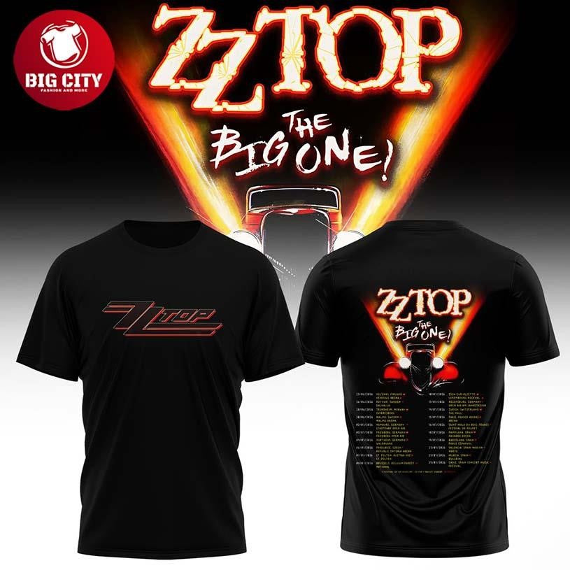 ZZ Top The Big One Tour 2026 Celebrate Two Sided Shirt