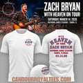 Zach Bryan 2026 “WITH HEAVEN ON TOUR” Raymond James Stadium Shirt
