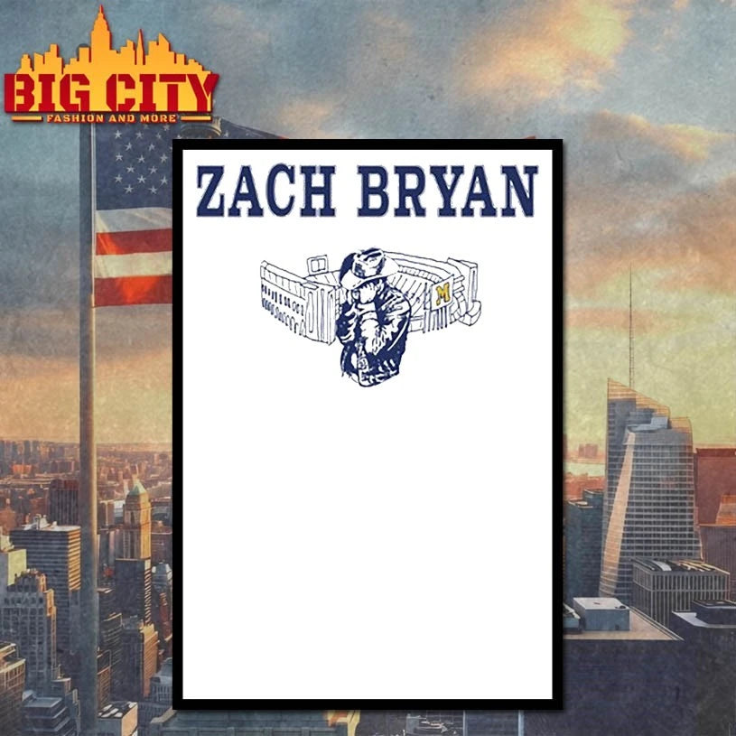 Zach Bryan Live at Michigan Stadium Tour 2025 Concert shirt