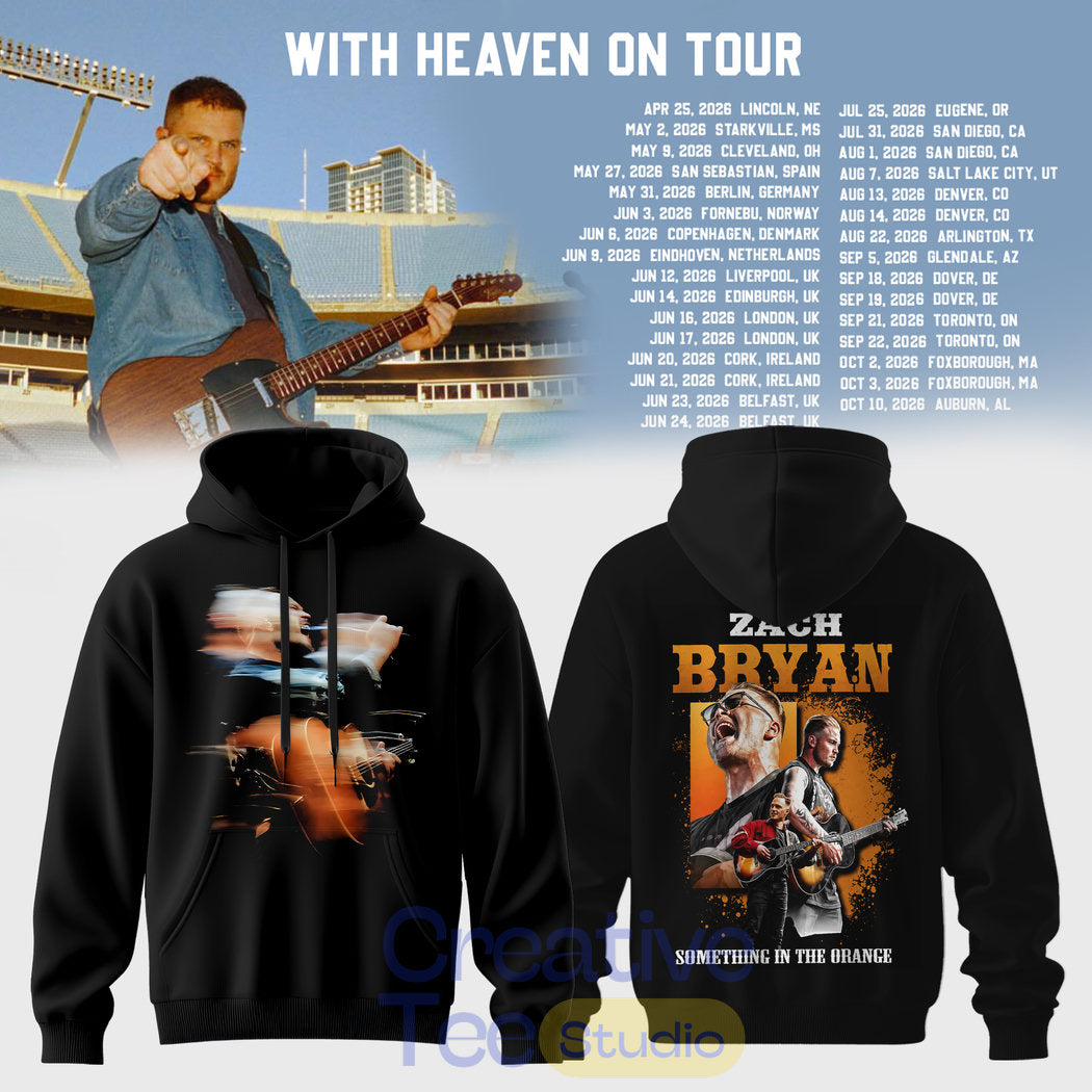 Zach Bryan With Heaven On Tour 2026 Special Hoodie