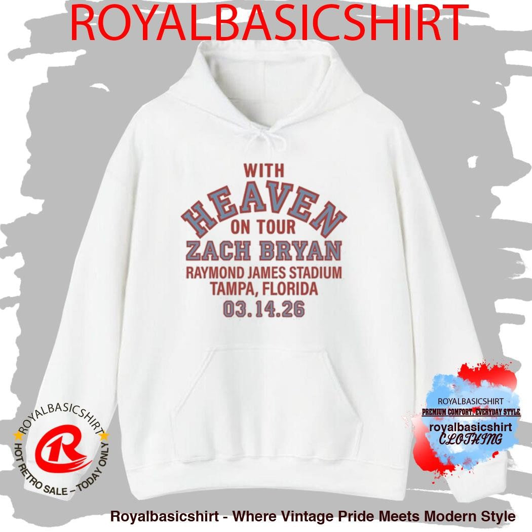 Zach Bryan With Heaven on Top Tour 2026 Tampa FL Shirt
